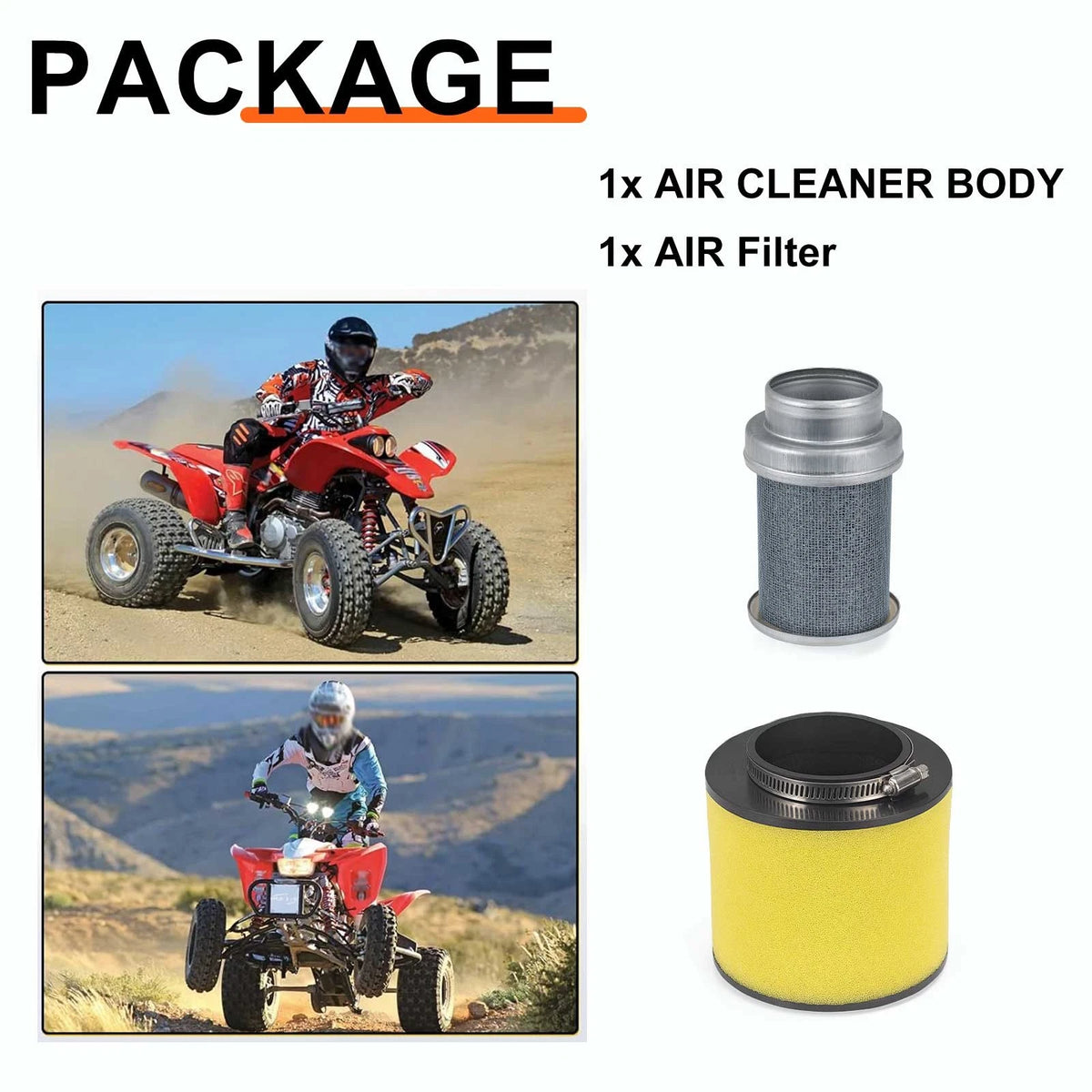 Air Filter w/Cleaner Body for Honda Fourtrax 400 Foreman 450 (1995–2004)