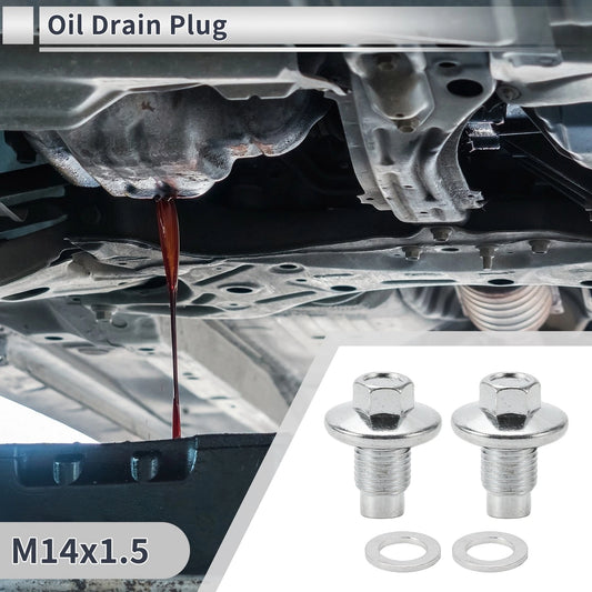 1 Set M14x1.5 1.34" Height Engine Oil Drain Plug with Gasket for Car/Motorcycle