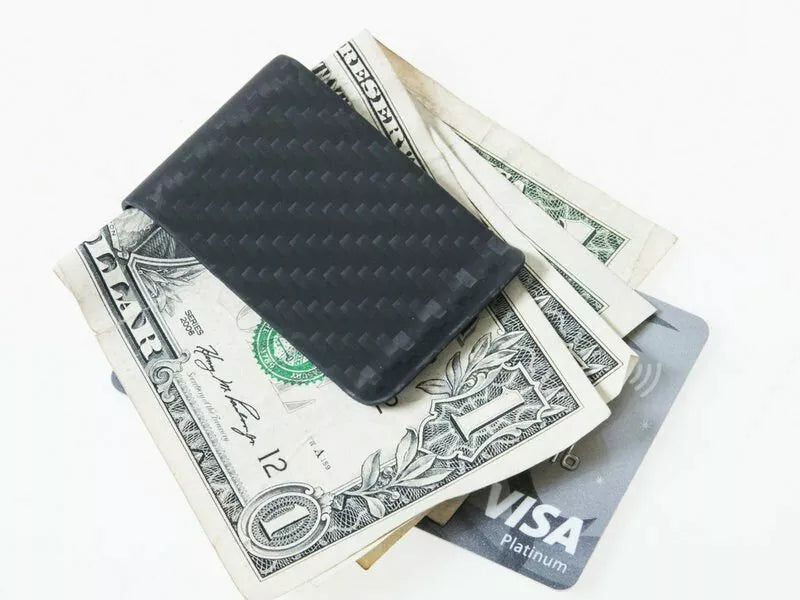 Carbon Fiber Money Clip Wallet for Slim Cash Holder (2023)
