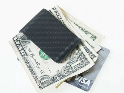 Carbon Fiber Money Clip Wallet for Slim Cash Holder (2023)