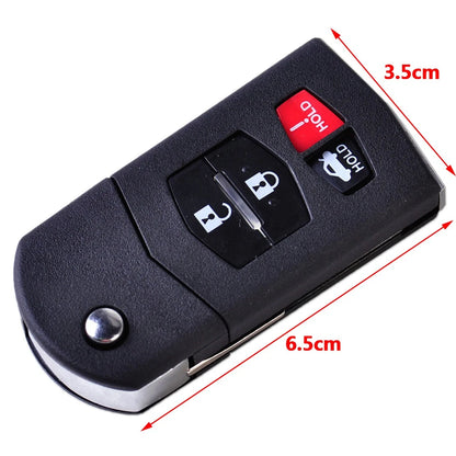 Key Cover Housing Shell Case for Mazda 3 6 MX-5 Miata (2004-2023)