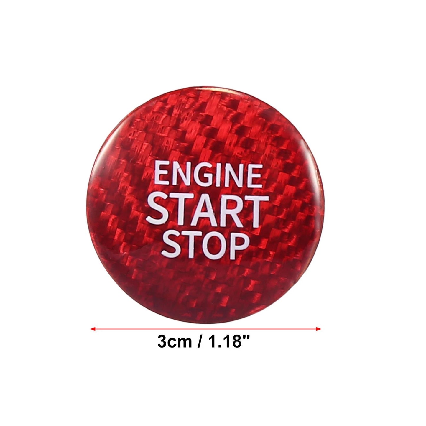 Start Button Cover / Red / Start Button Cover for Toyota Corolla Avalon