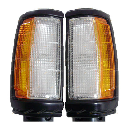 LH+RH Front Corner Lights Pair for Mitsubishi Triton Ute (1986-1996)