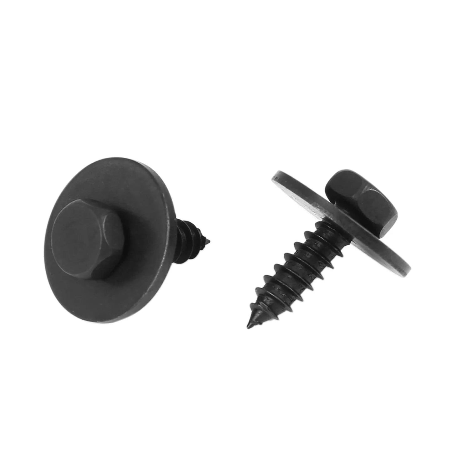 10 x Black Hex Head Metal Screws with Washer for BMW E46 E60 E90 (2000-2013)