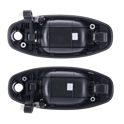 4pc Front/Rear Outer Door Handle Blk for Hyundai Santa Fe (2000–2005)