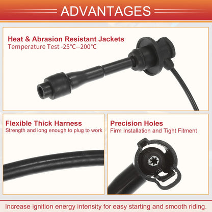 3 x Spark Plug Wire Ignition Coil Cables for Lexus ES300 (1996-2003)