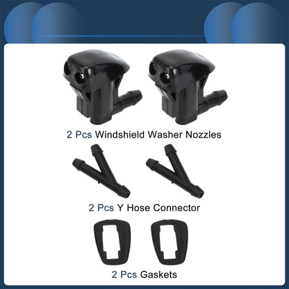 1 x Windshield Washer Nozzle with Hose Connector for Jeep