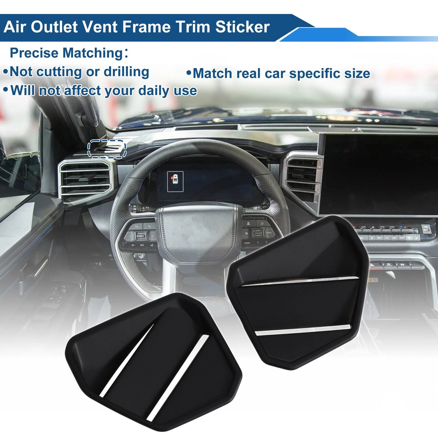 Vent Trim Cover Frame for Toyota Tundra (22–23)