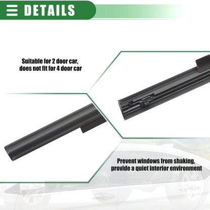 Rear Left Right Door Window Belt Weatherstrip for Toyota Sienna (2011-2020)