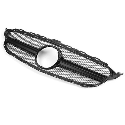 Black Upper Grille for Mercedes Benz W205 C250 C350 (2015-2023)