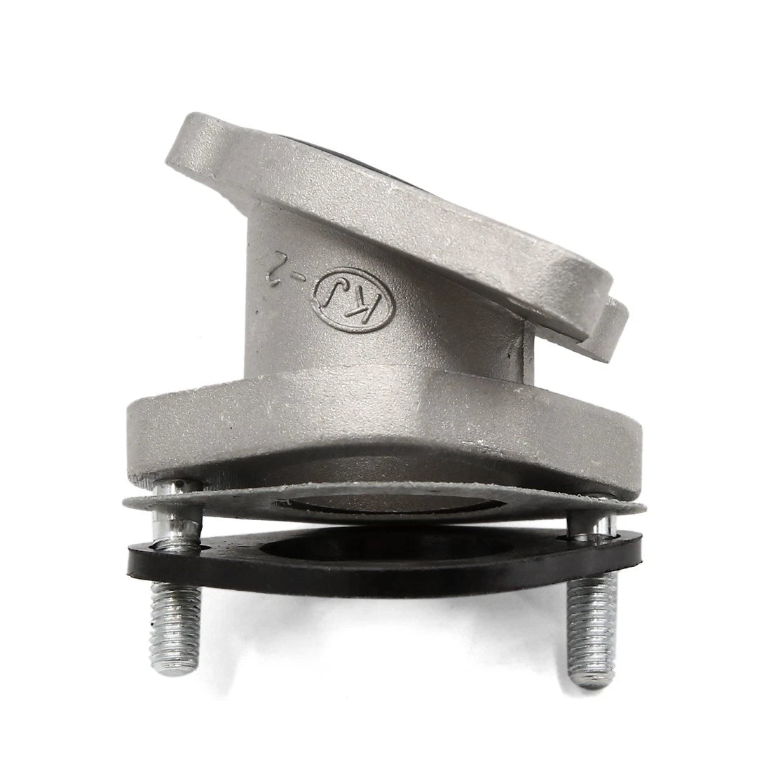 Silver Tone Intake Manifold Carburetor Interface Connector for GN 125
