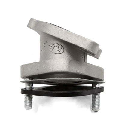Silver Tone Intake Manifold Carburetor Interface Connector for GN 125