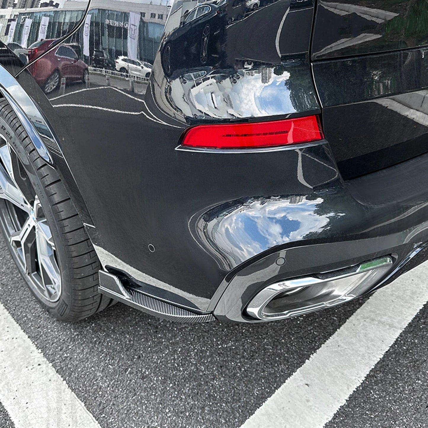 2 x Rear Bumper Side Corner Spats for BMW X5 G05 M Sport (2019-2023)