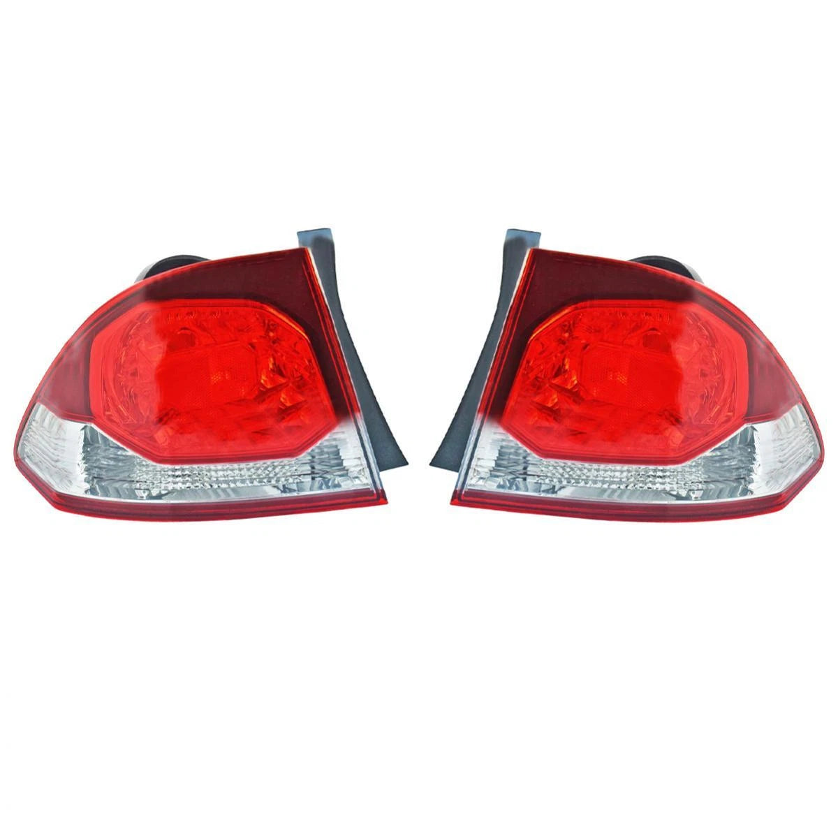 Tail Light Rear Lamp no Bulb Pair LH+RH Fits Honda Civic FD 4D Sedan 2009-11 D05