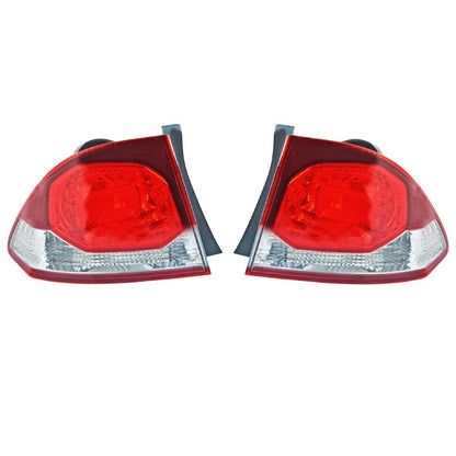 Tail Light Rear Lamp no Bulb Pair LH+RH Fits Honda Civic FD 4D Sedan 2009-11 D05