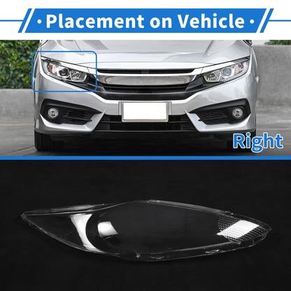 Car Front Right Headlight Lens Cover for Ford Fiesta (2009-2012)