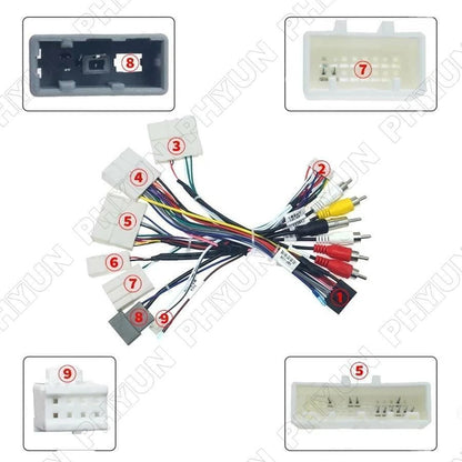 16-PIN Stereo Radio Power Cable Adapter Harness for Nissan