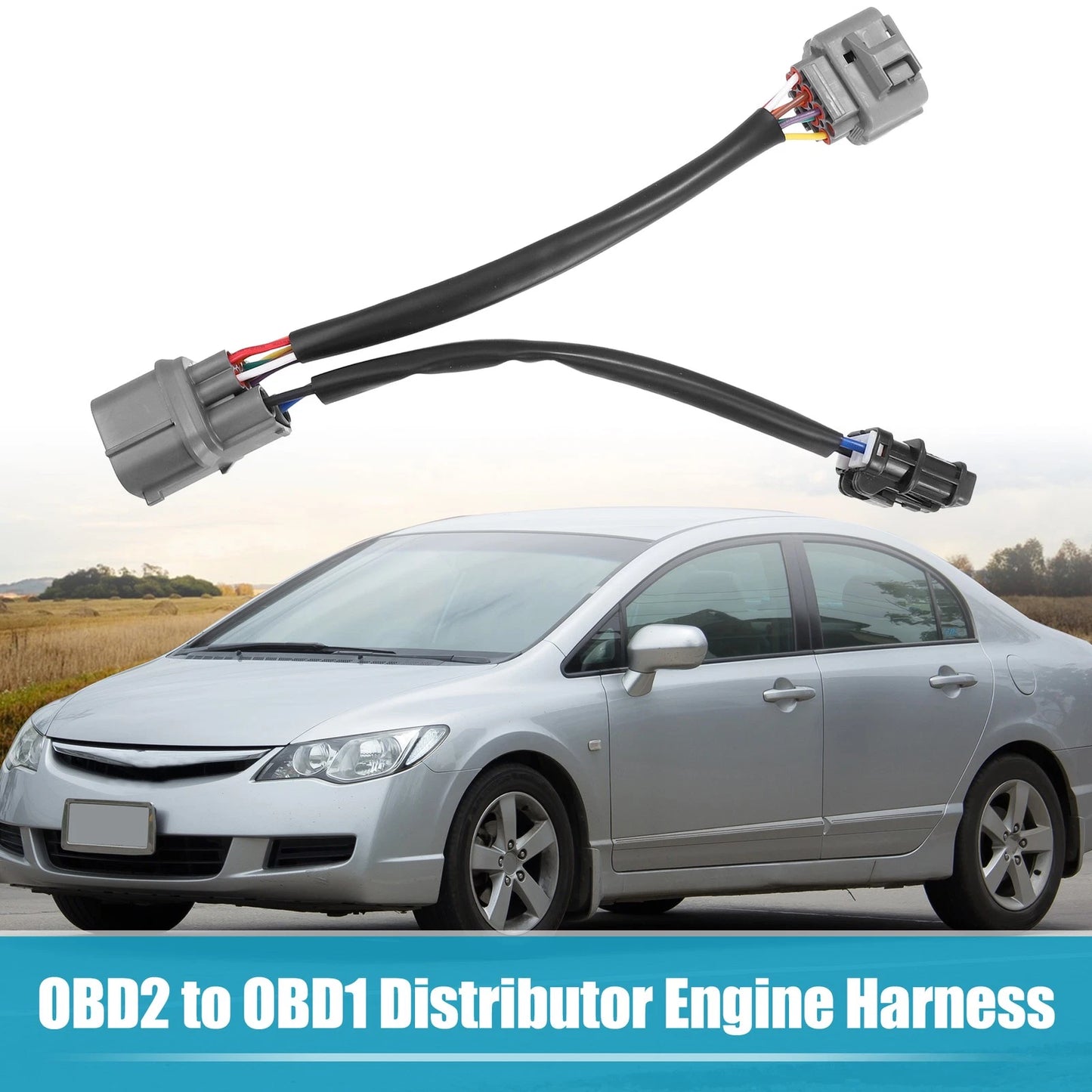 10 Pin OBD2 to OBD1 Distributor Adapter for Honda Civic (1996-1998)