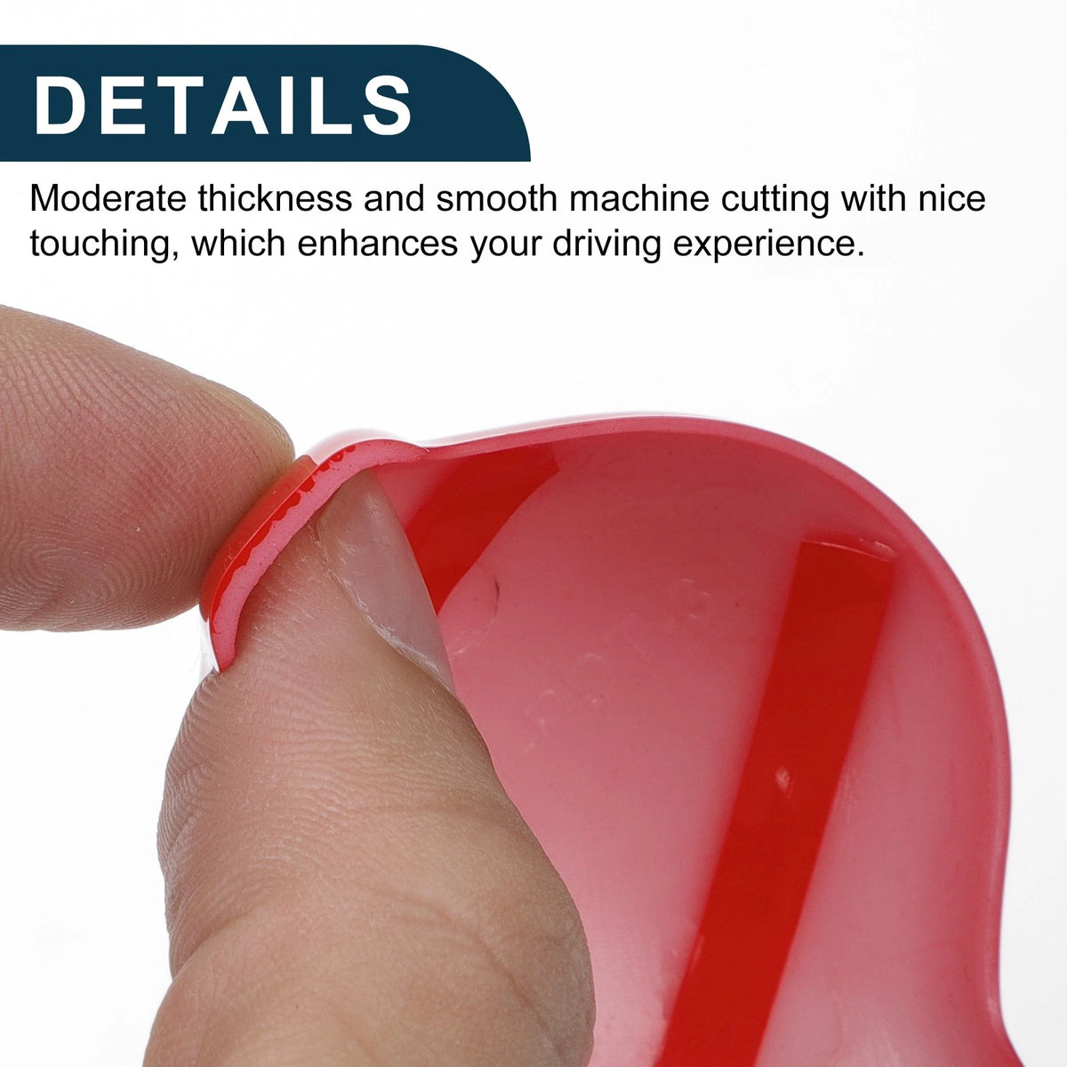 Red Gear Shift Knob Cover for Ford Mustang (2015-2023) 1 Set