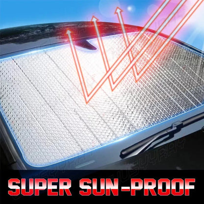 59x31.5" Foldable Sun Shade Windshield Visor UV Block Cover for Car