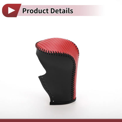 Gear Shift Knob Cover for Honda Accord 2008-2012 Red Carbon Fiber