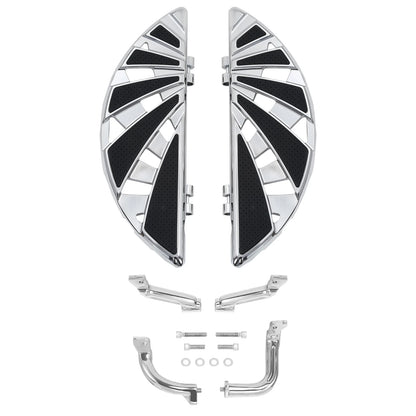 Chrome Driver Floorboards Mount Bracket for Harley Touring Road Glide (14-24)