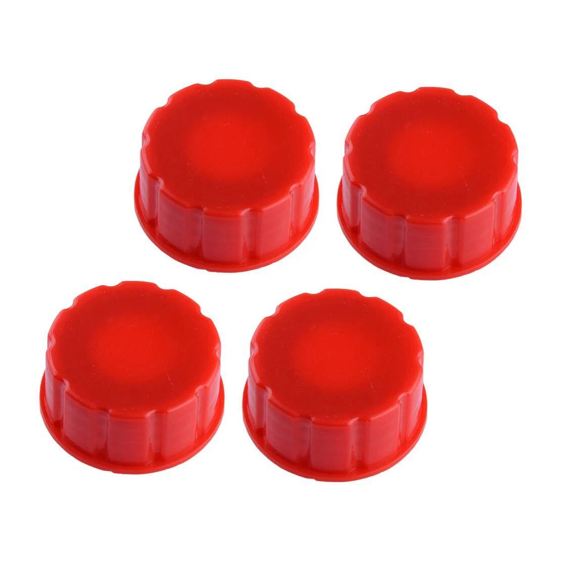 4PC Gas Can Coarse Thread Base Cap Covers w/ Sealing Gaskets