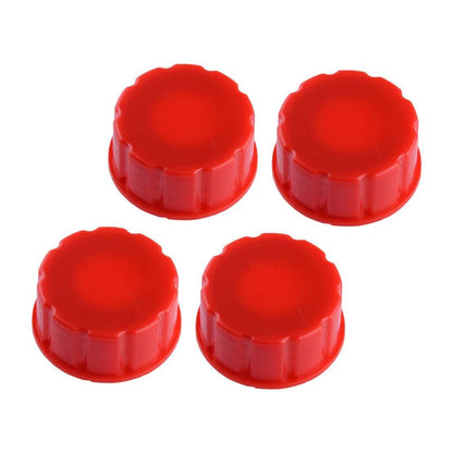4PC Gas Can Coarse Thread Base Cap Covers w/ Sealing Gaskets