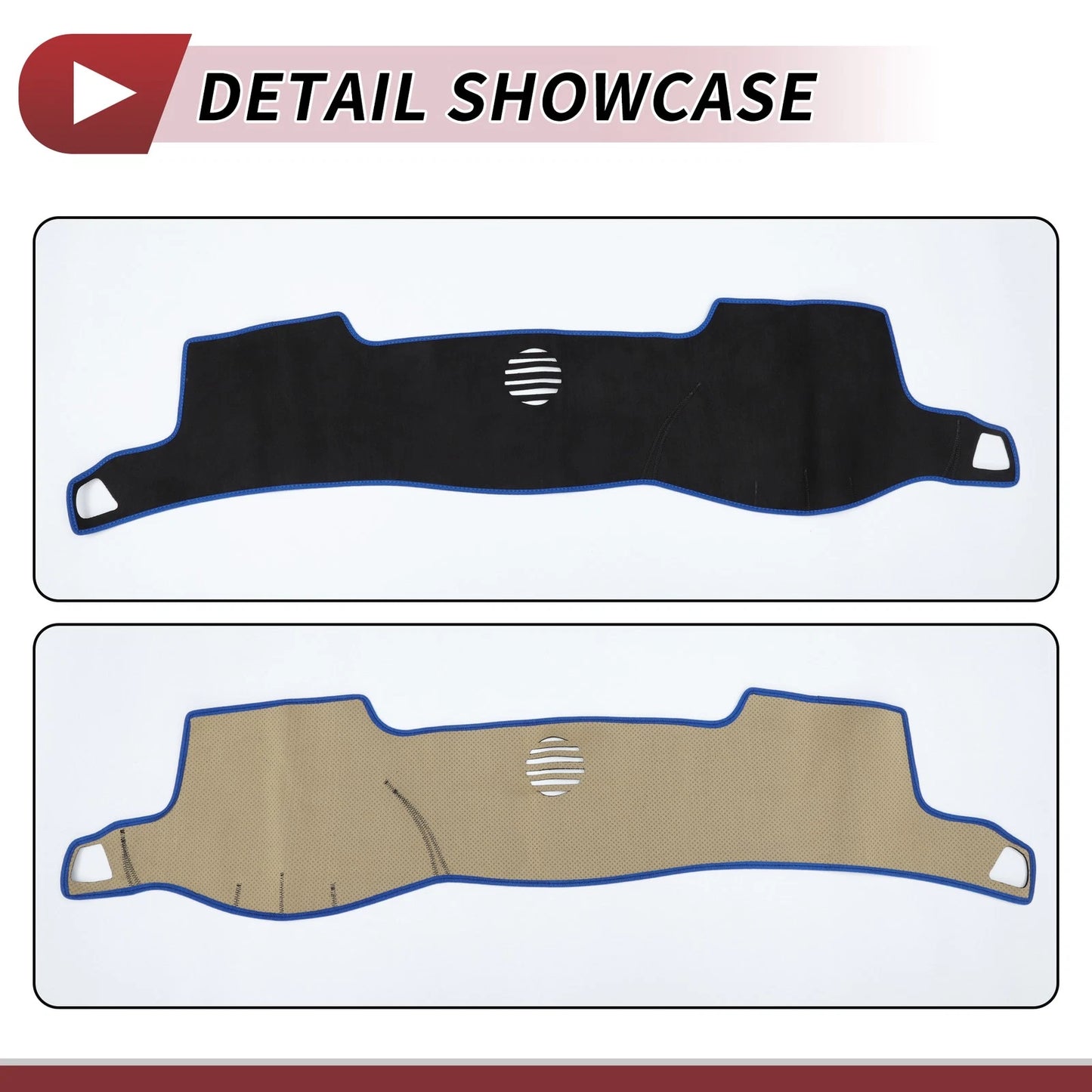 Dashboard Cover Mat for Toyota Crown 18 Series (2004-2008) - Black Blue
