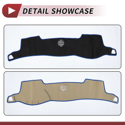 Dashboard Cover Mat for Toyota Crown 18 Series (2004-2008) - Black Blue