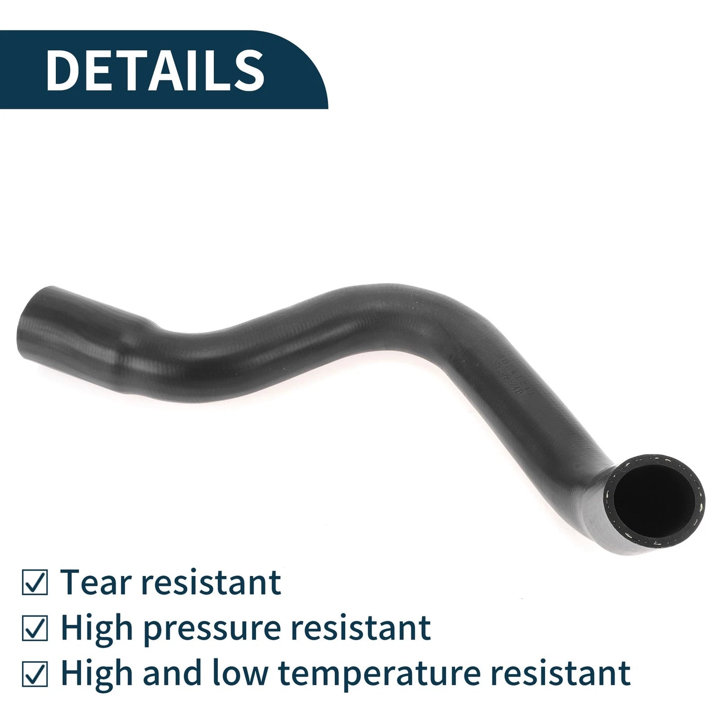Upper Radiator Hose for Volvo S80 (1999-2006) Rubber 1 Pc