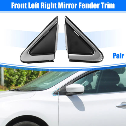 Front Left Right Mirror Corner Triangle Covers for Nissan Sentra