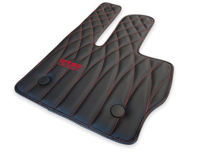 Black Leather Floor Mats for Mercedes-Benz G Class W461 (1979-2008)