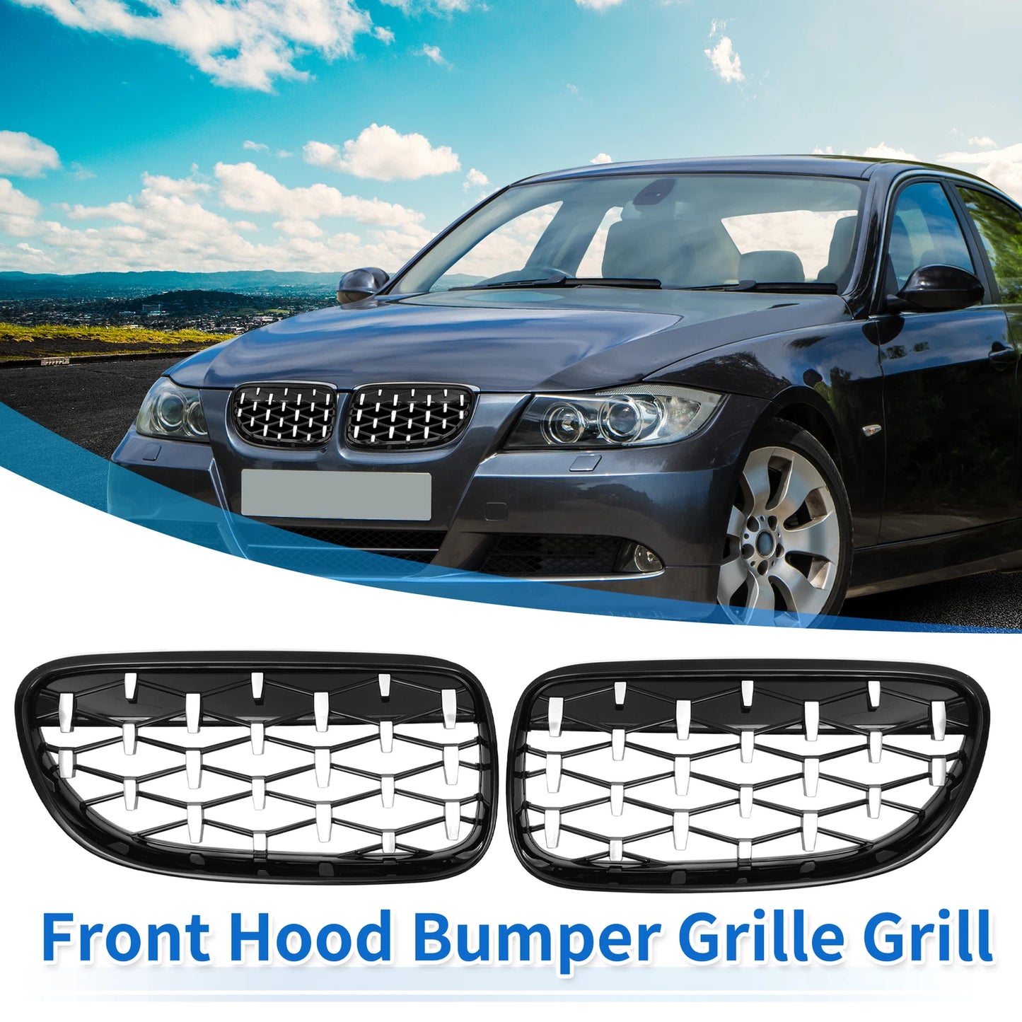 Front Bumper Grille for BMW 335is 328i xDrive 335i xDrive (2007-2013)