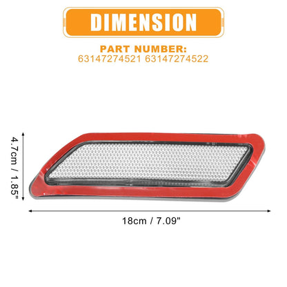 Front Bumper Reflectors  for BMW F30 F31 3-Series (2013-2015)