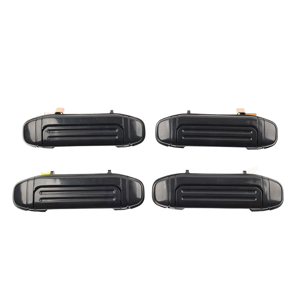 4Pc Outer Door Handle Set for Mitsubishi Pajero Montero (1992-2000) Black
