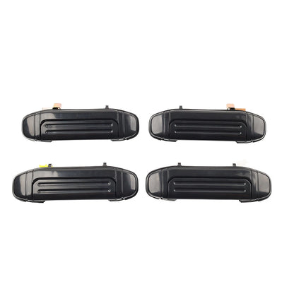 4Pc Outer Door Handle Set for Mitsubishi Pajero Montero (1992-2000) Black