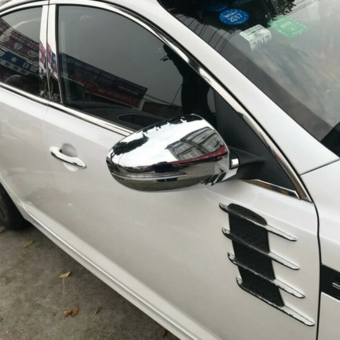 Chrome Side Wing Rearview Mirror Covers for Kia K5 Optima (2021-2023)
