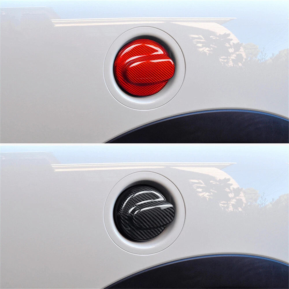 Carbon Fiber Gas Fuel Tank Cap Cover for Mini Cooper R55 R56 R57 (2007-2013)