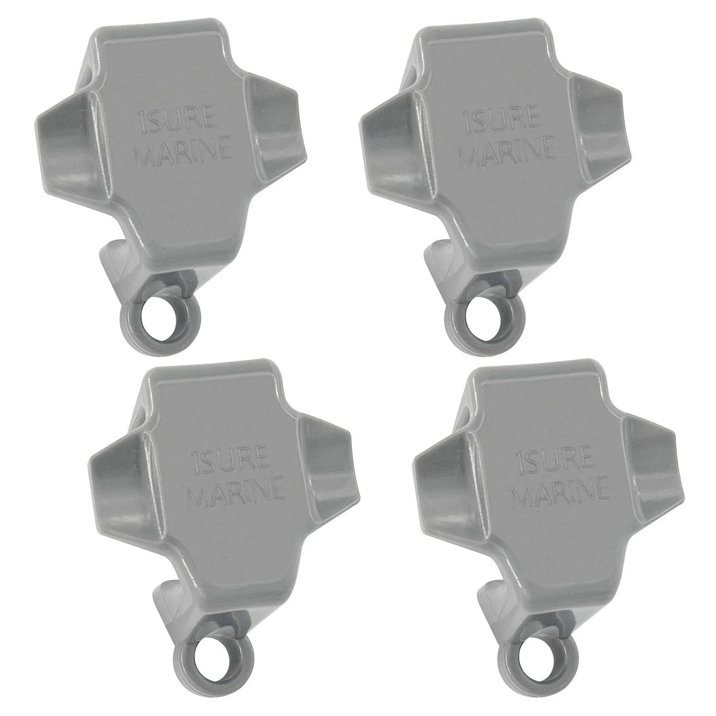4 Pack Pontoon Boat Square Rail Mudguard Clips for All Pontoon Models
