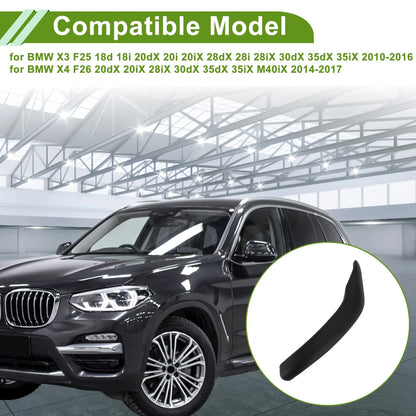 Door Handle Pull Trim Cover for BMW X3 2010-2016 Black