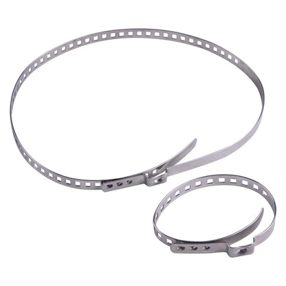 10 x Silver Stainless Steel Axle Boot Clamps for Universal Vehicles