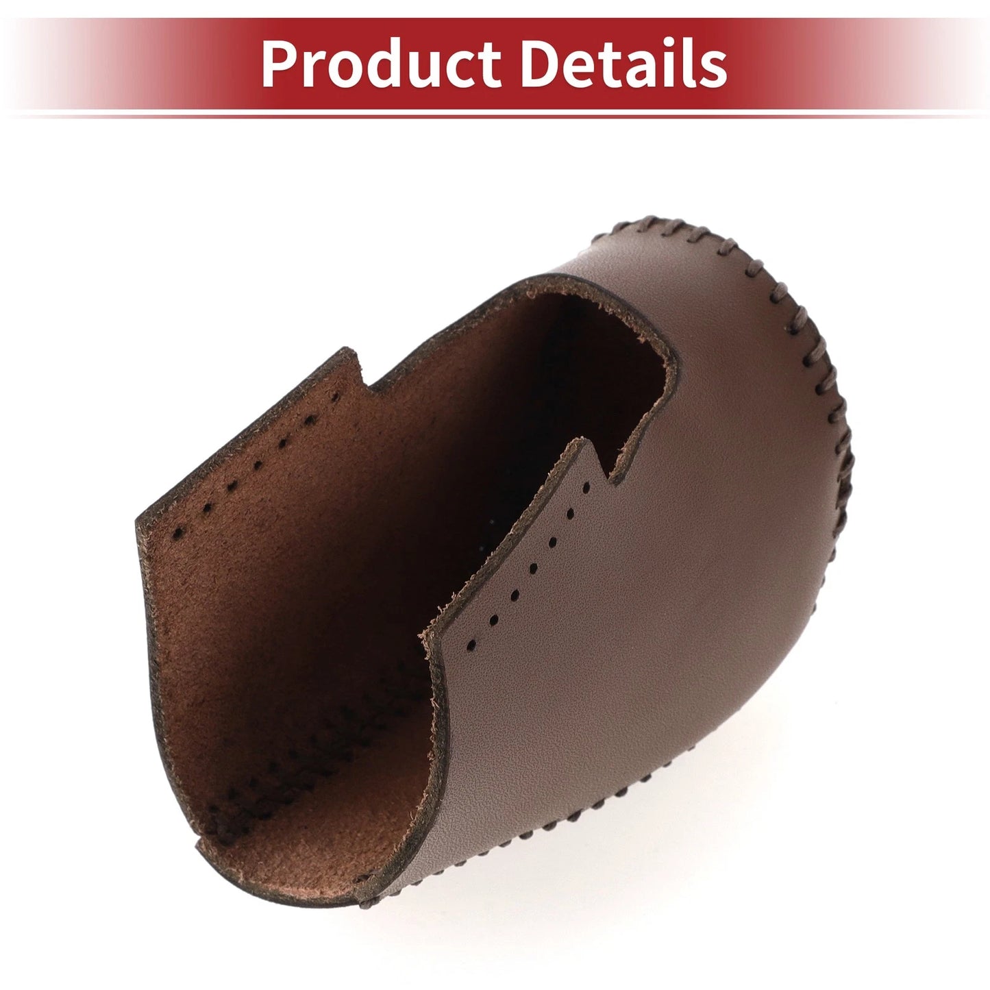 Car Gear Shift Knob Cover for Honda HR-V (2023-2024) Brown Faux Leather