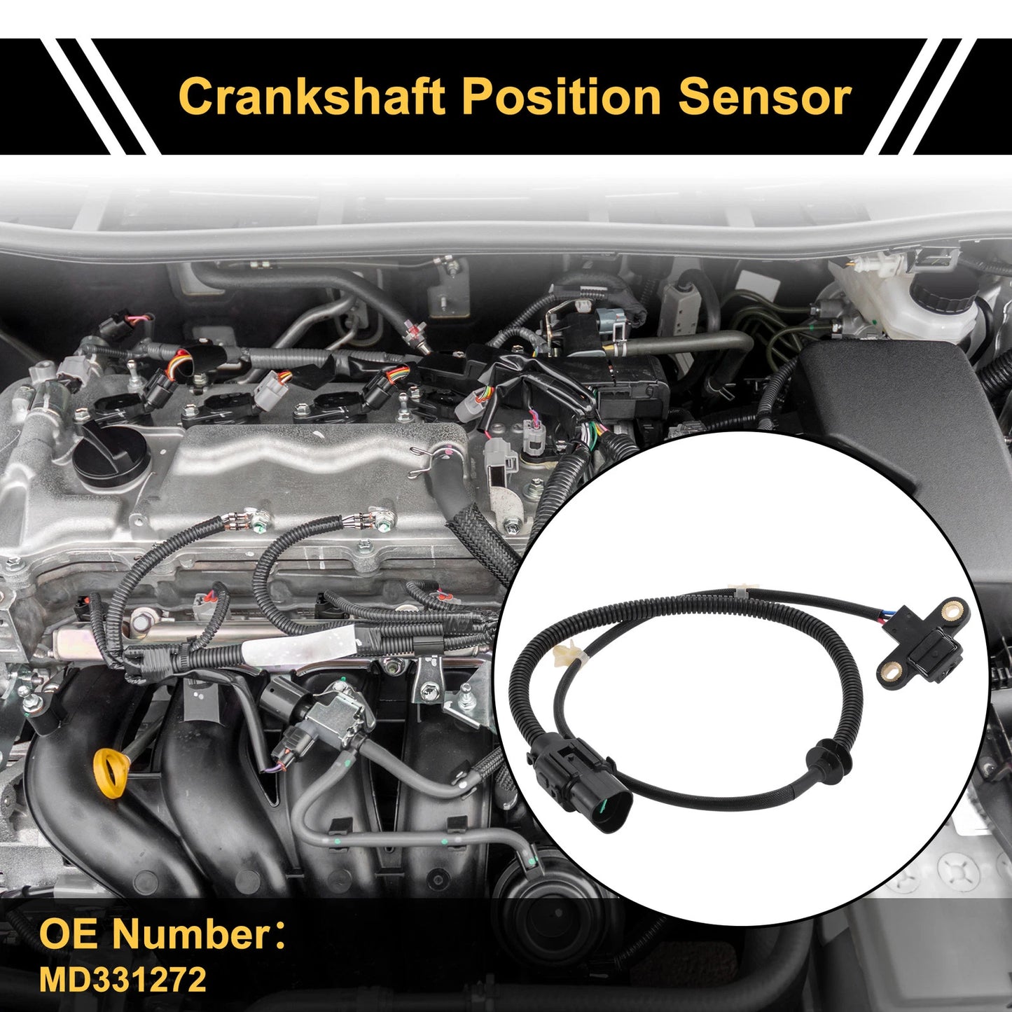 Crankshaft Position Sensor for Mitsubishi Eclipse Spyder GS (2000-2005)