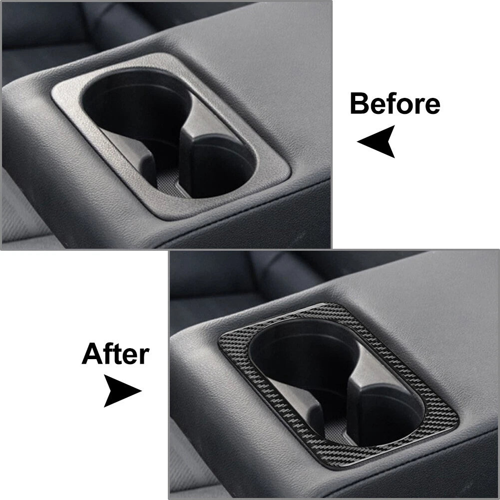 Rear Water Cup Holder Cover Trim for Kia Forte Cerato K3 (2019-2023) Black