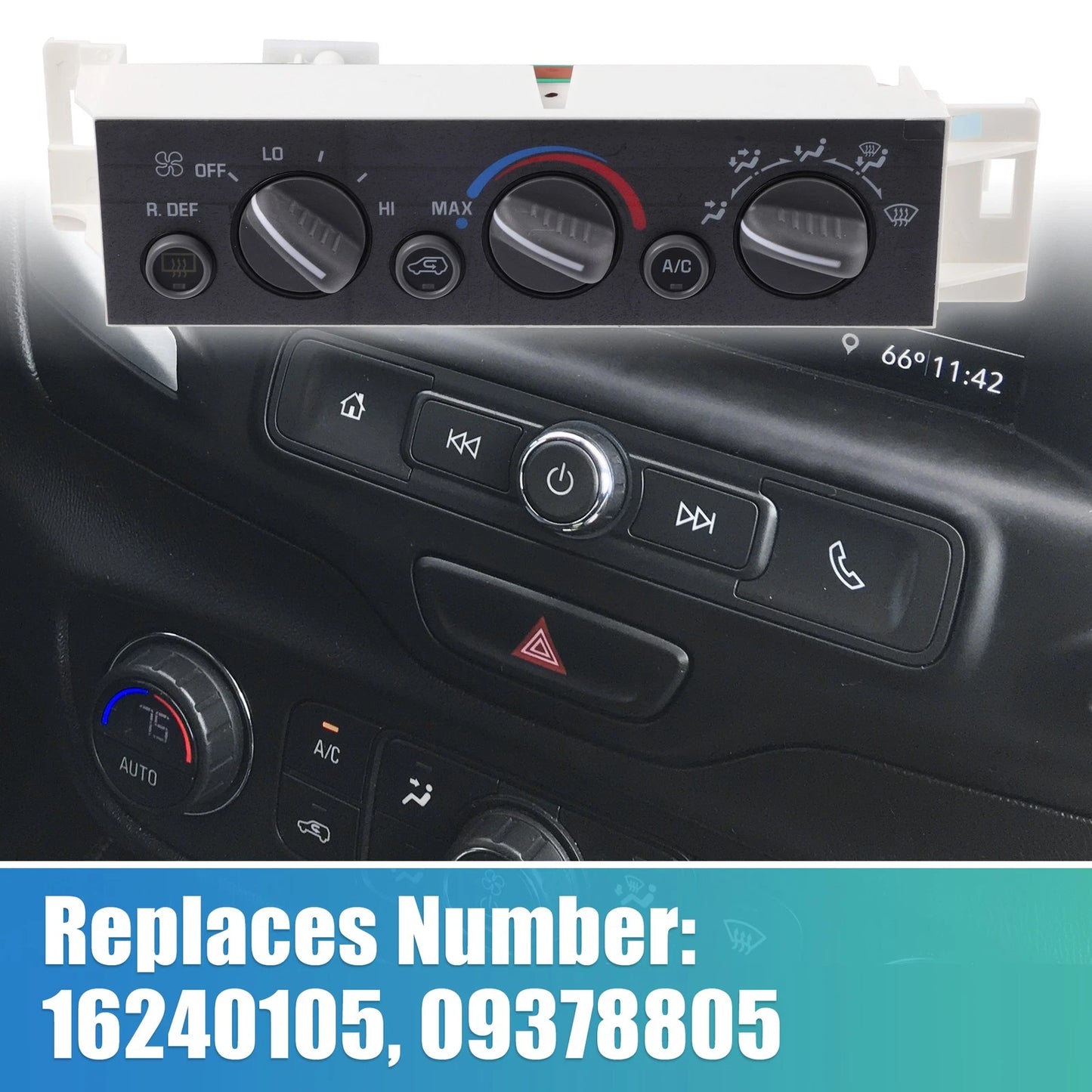 HVAC 2x A/C Heater Climate Control Switch for Chevy C1500 Tahoe and GMC K1500