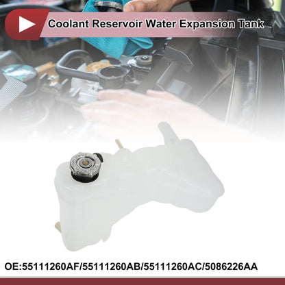 Coolant Expansion Overflow Tank with Cap for Dodge Challenger 1 Set