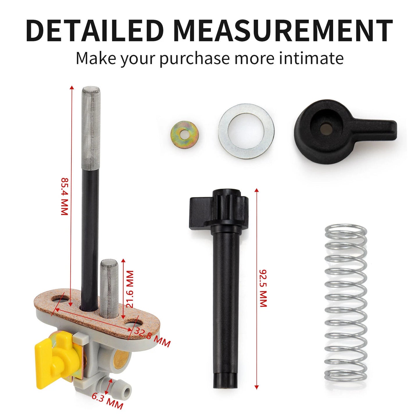 Fuel Pump & Valve Petcock for Polaris Scrambler 500/Magnum 425/Big Boss 500