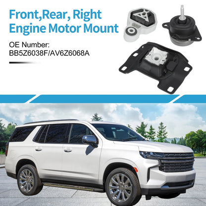 Engine Motor Trans Mount Set for Ford Explorer 2.0L 2.3L (2012-2019)