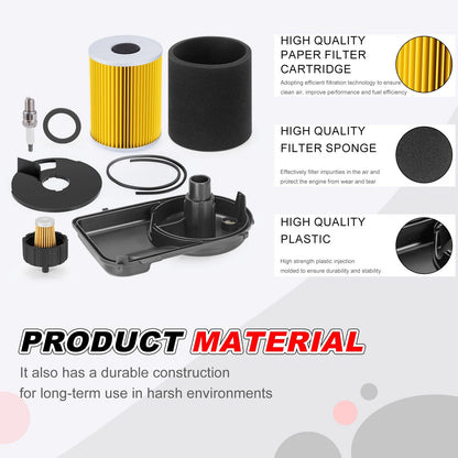 Tune Up Kit for Yamaha G2 8 9 11 Air/Fuel Filters, Air Box Cap